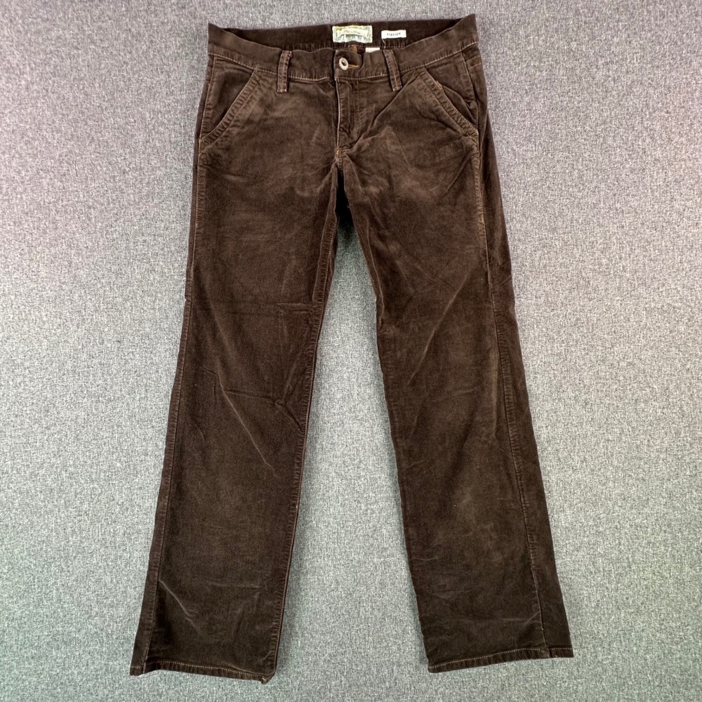 Old Navy Pants Womens 8 Stretch Corduroy Brown Low Rise Flare Leg Excellent